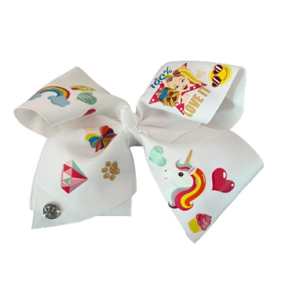 4/$20 JoJo Siwa Rainbow and Unicorn Bow Large